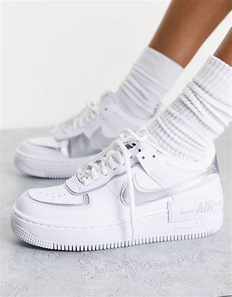 nike air force 1 weiss silber|nike air force 1 low silver.